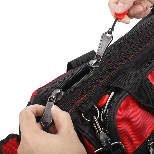 WORKPRO 16" Wide Mouth Heavy Duty Tool Bag Tool Tote Storage 40Pocket Zipper Bag