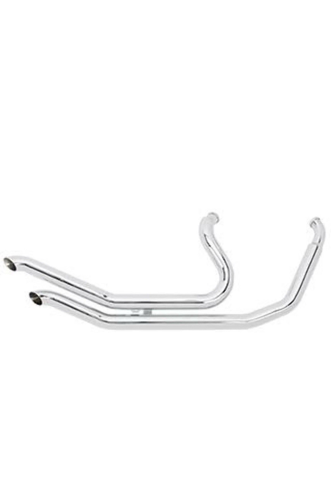 CHROME BIG GROWL CUSTOM SOFTAIL 2 1/4" LONG GUNS DRAG PIPES FOR HARLEY