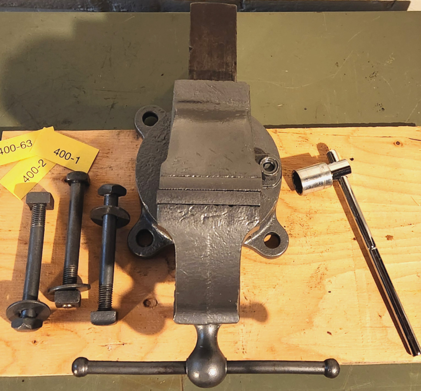 Prentiss NY Bench Vise #181 191 with Swivel Base & Pipe Jaws, 50# Heavy Duty!