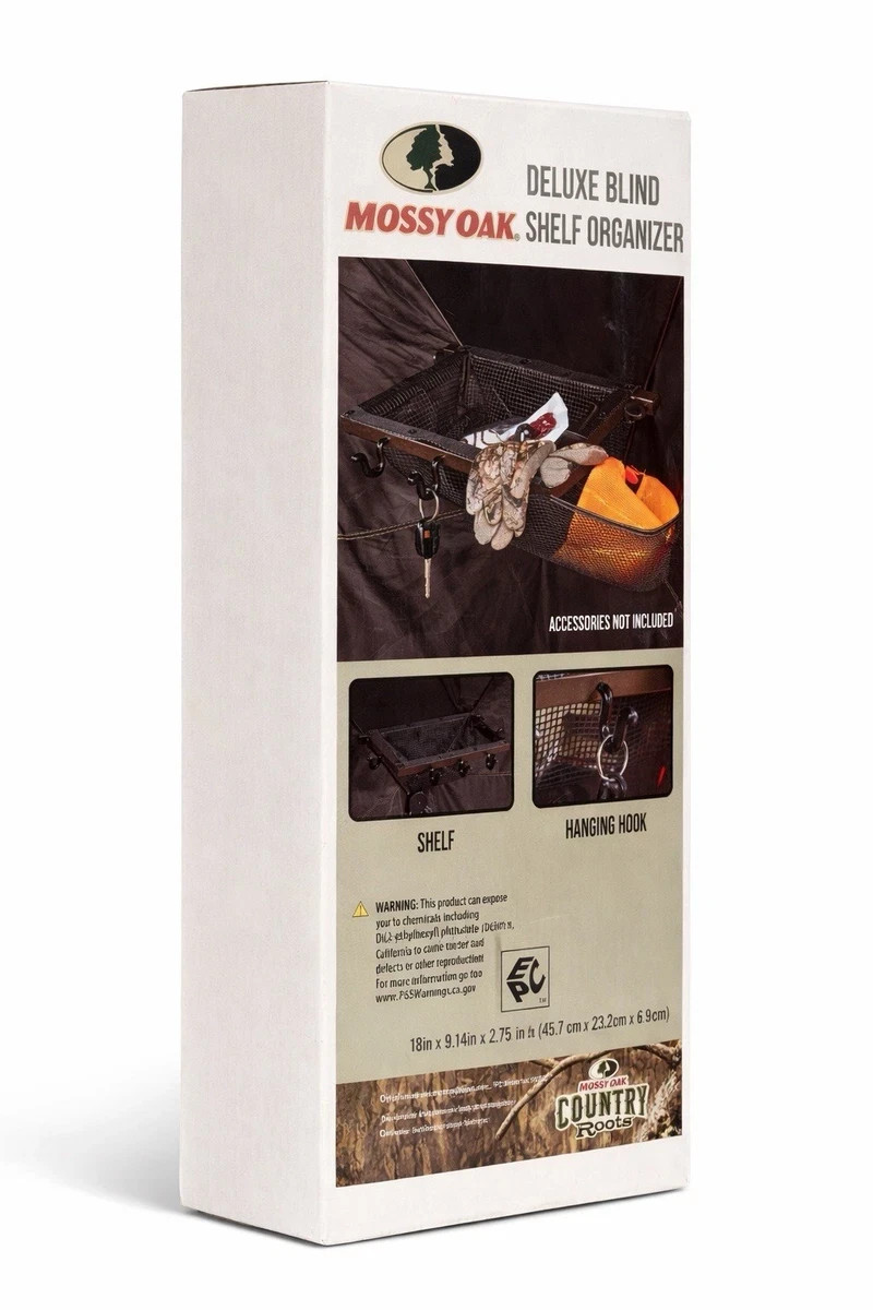 Mossy Oak Deluxe Metal Shelf Organizer for Hub Ground Blind Turkey Deer Hunting