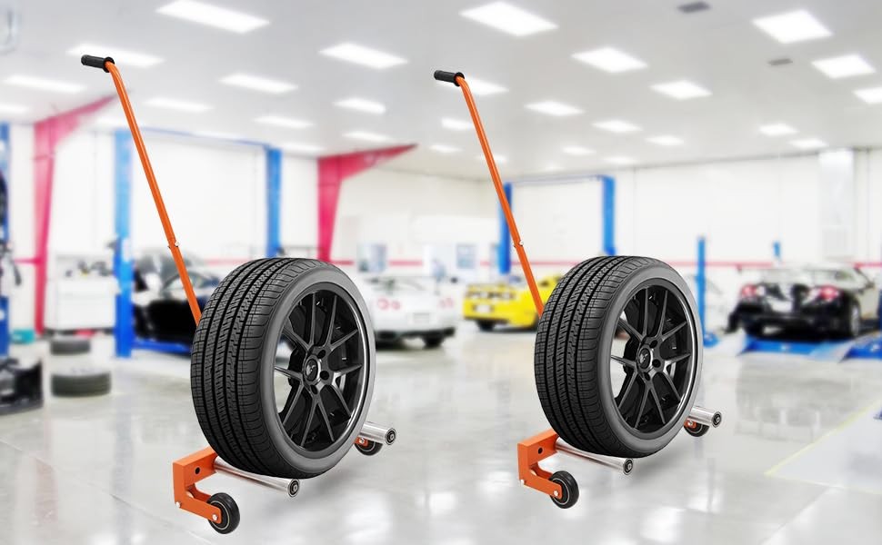 Heavy Duty Wheel Dolly 330lbs - Adjustable Tire Mover for Truck/Car 6.5-24.5"