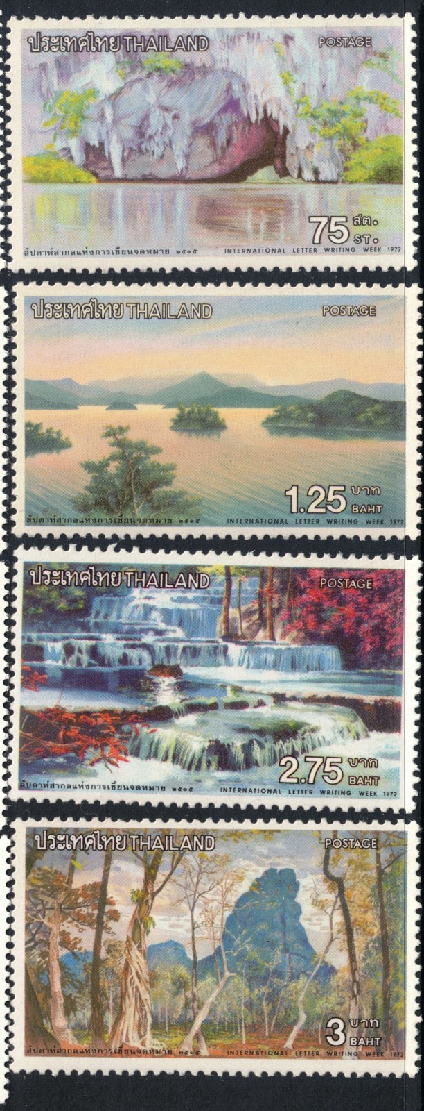 1972 Thailand Scott 637-40 Mint MNH