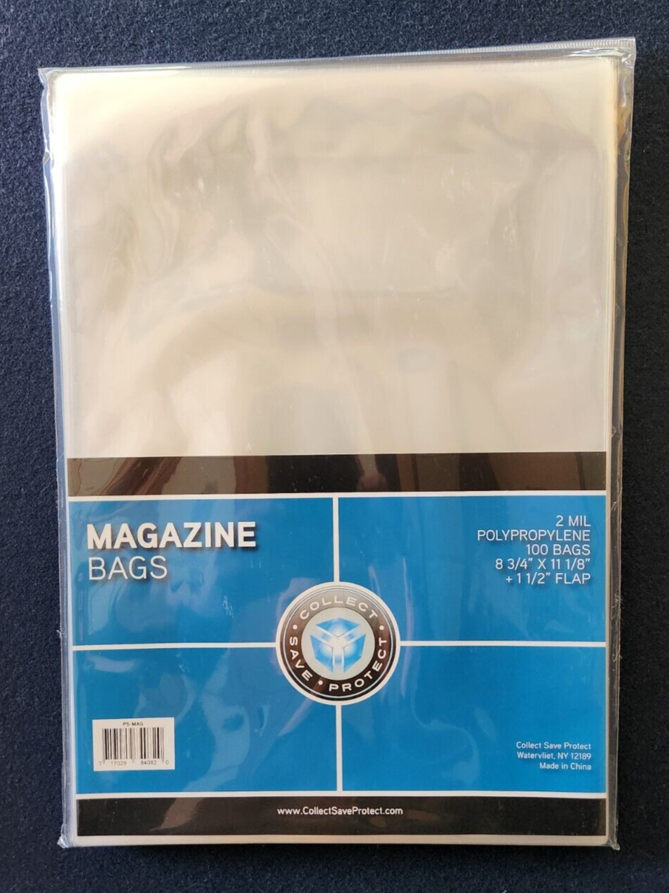 100 Sleeves Magazine Plastic Protector Storage Bags 8 3/4" x 11 1/8" Acid Free