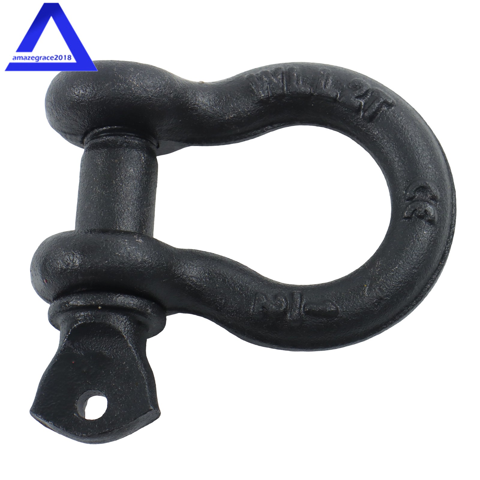 4 Pcs 1/2'' D Ring Anchor Shackles Galvanized Screw Pin Clevis Shackle WLL 2T