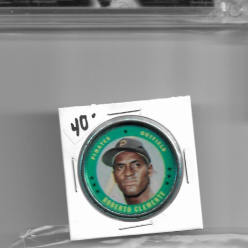1971 Topps Roberto Clemente Coin HOF Pirates