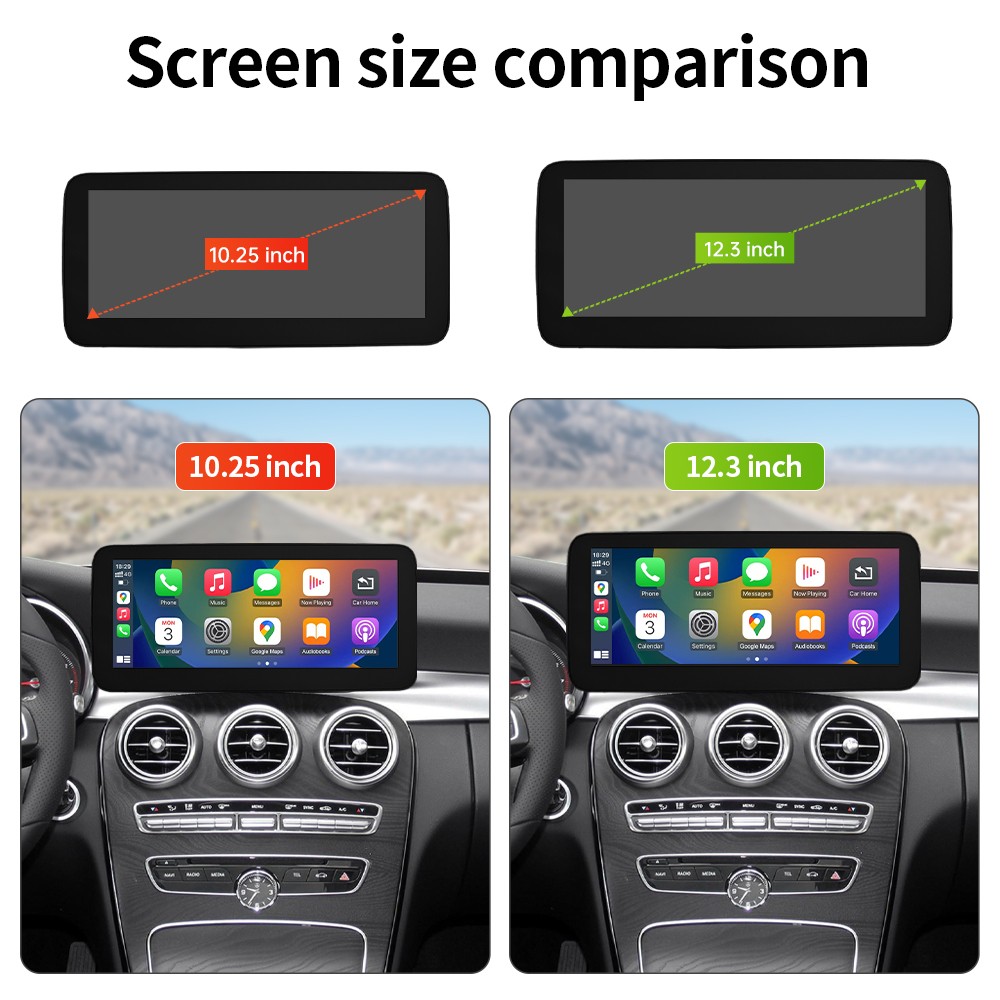 12.3''Stereo Multimedia Touch Screen For Benz C W205 GLC X253 V W447 NTG 5.0