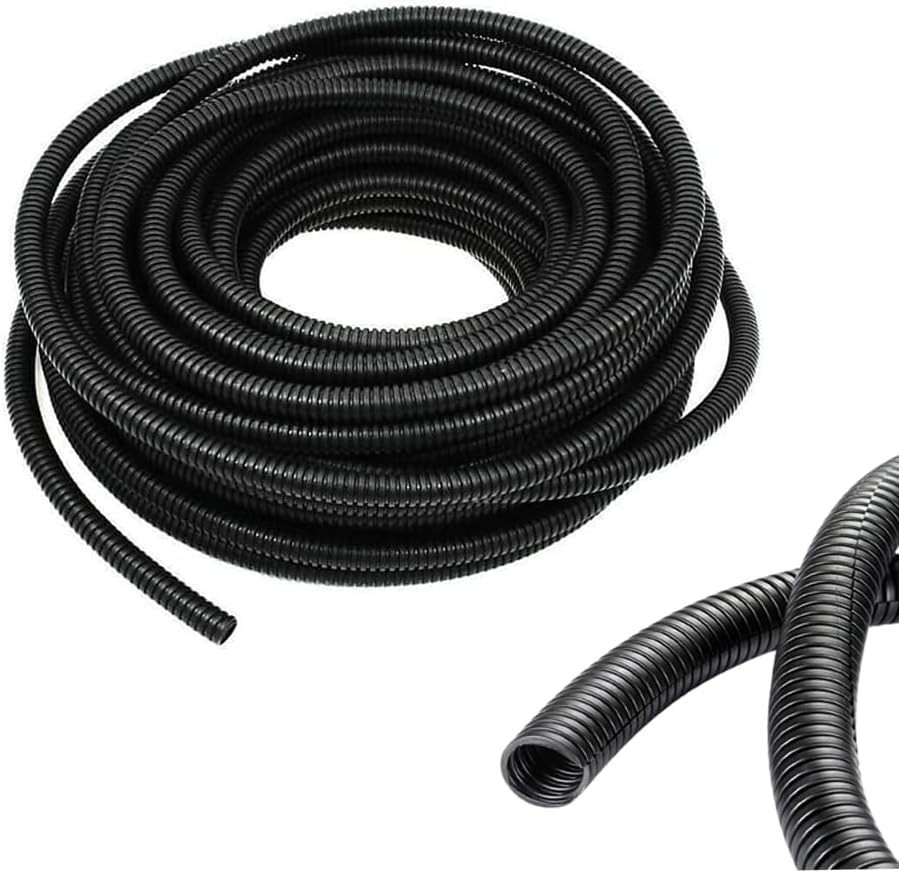 1/4" ID Wire Loom Split Tubing 16.5 ft Cord Protector Flexible Automotive Wire