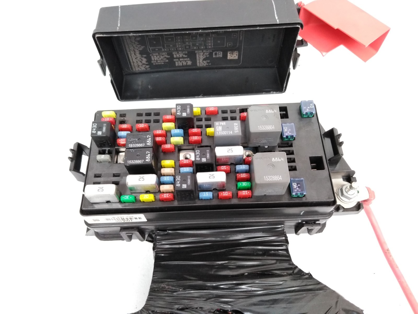 Burnt 13599107 Buick 2008 2011 Lucerne 2009 2010 Cadillac DTS Rear Fuse Box *I27