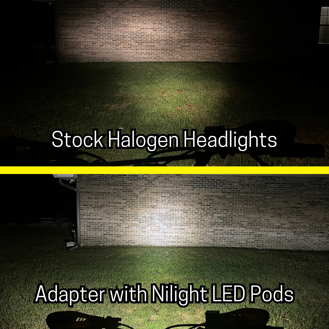 Honda 400ex Headlight ASSEMBLY: Aftermarket Pod light Headlight Assembly