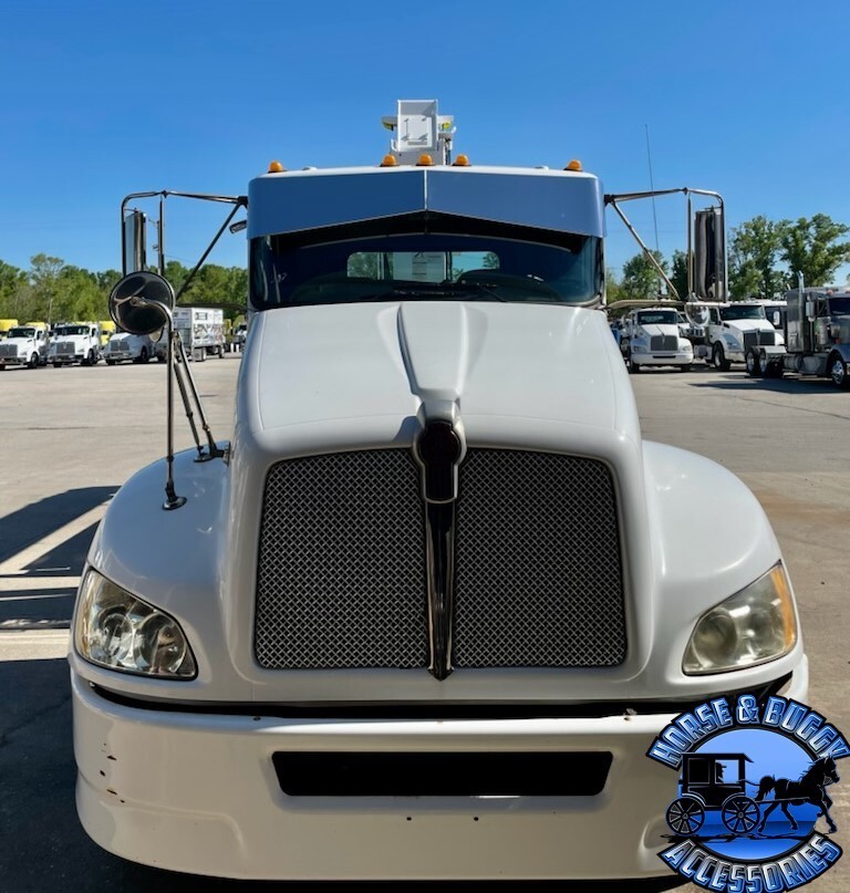 Rollin low Kenworth reverse bowtie 12X8" visor Curve windshield 304 ss. new 2011