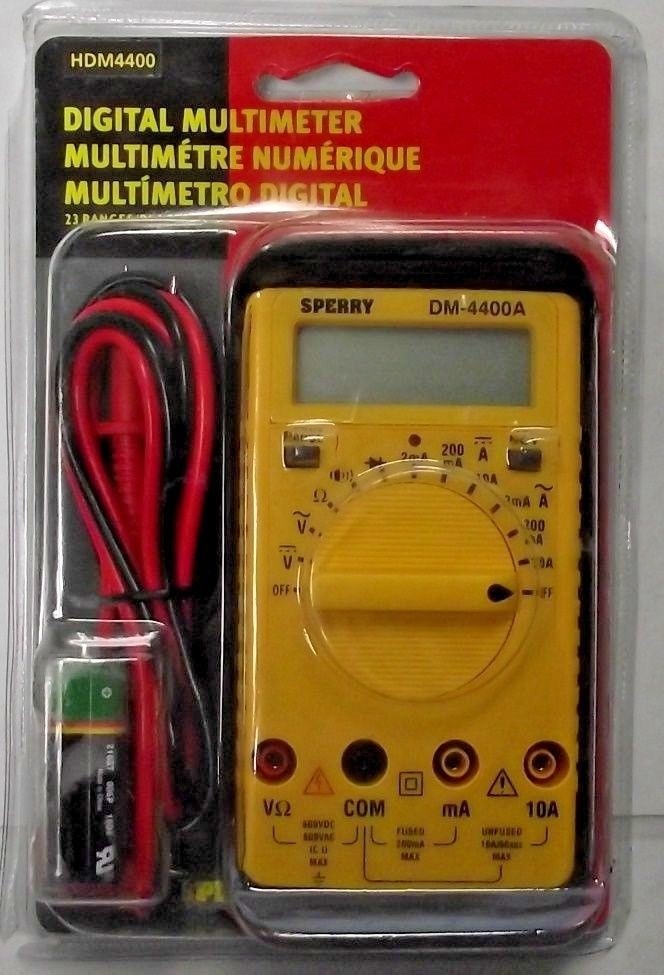 Sperry DM-4400A Digital Multimeter 23 Range 7 Function