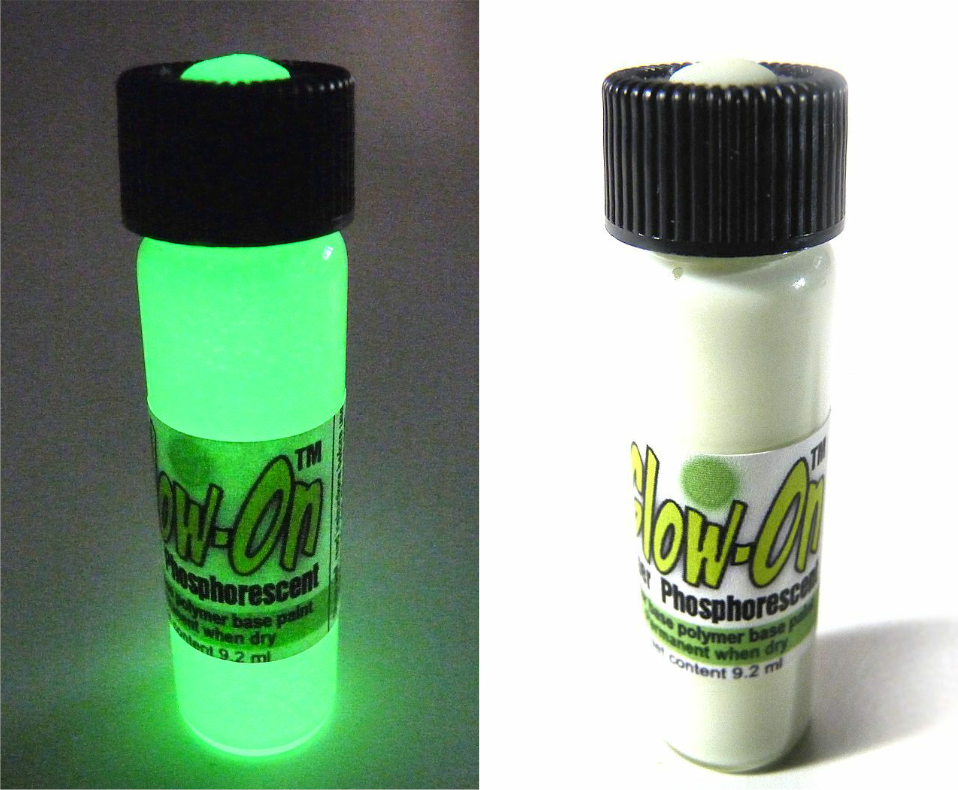 Glow-On ORIGINAL Glow Paint For Gun Sights, Fishing Lures, Lg 9.2ml Vial, Bright