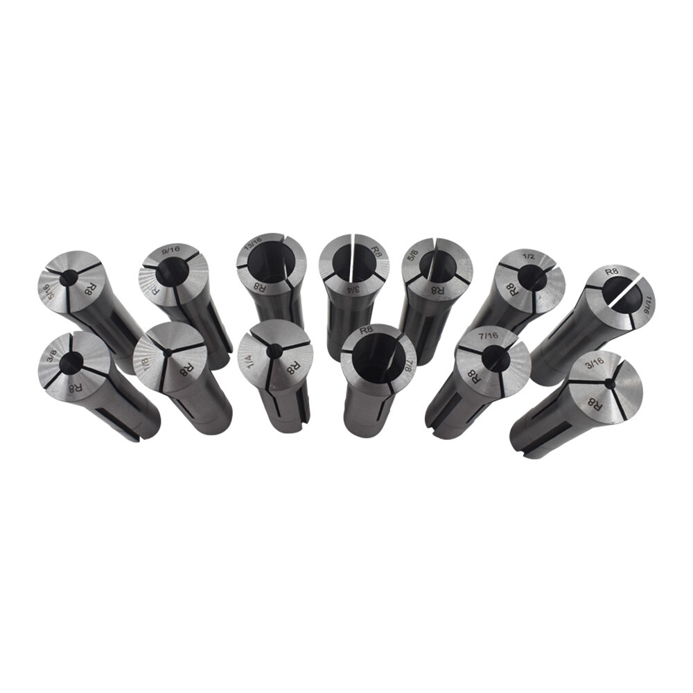 13 Pcs Precision R8 Collet Set Mill Collets Set – Collets For Mill Machine