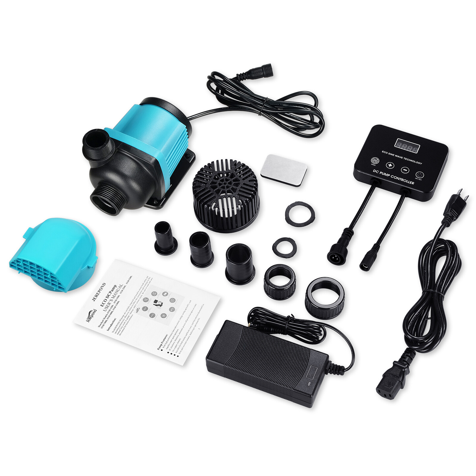 Aquarium 24V DC Water Pump with Controller , Submersible and Inline Return Pump
