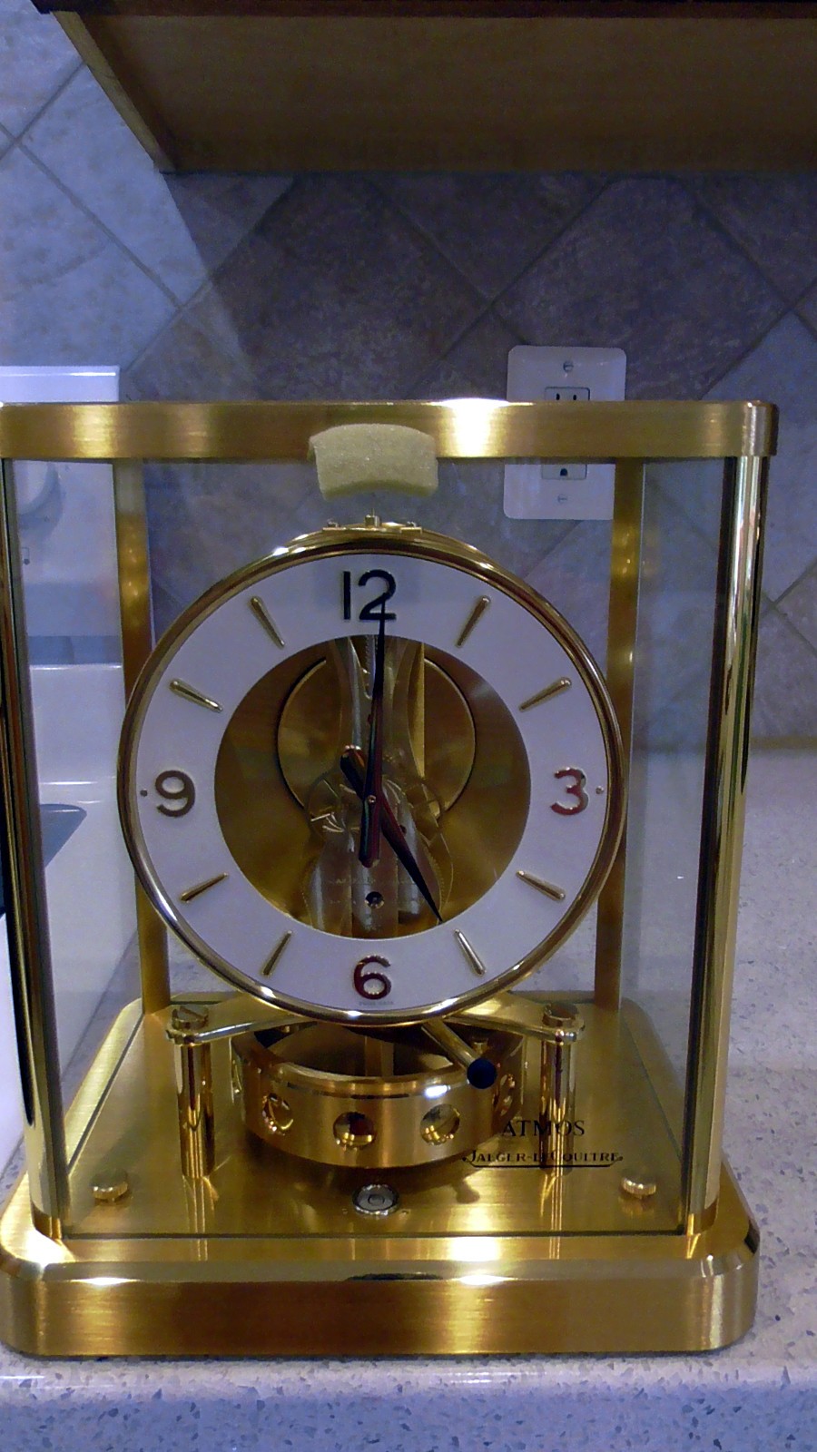 Jaeger LeCoultre 13-Jewel Movement 540 Swiss Mantel Clock Serial Number #649219