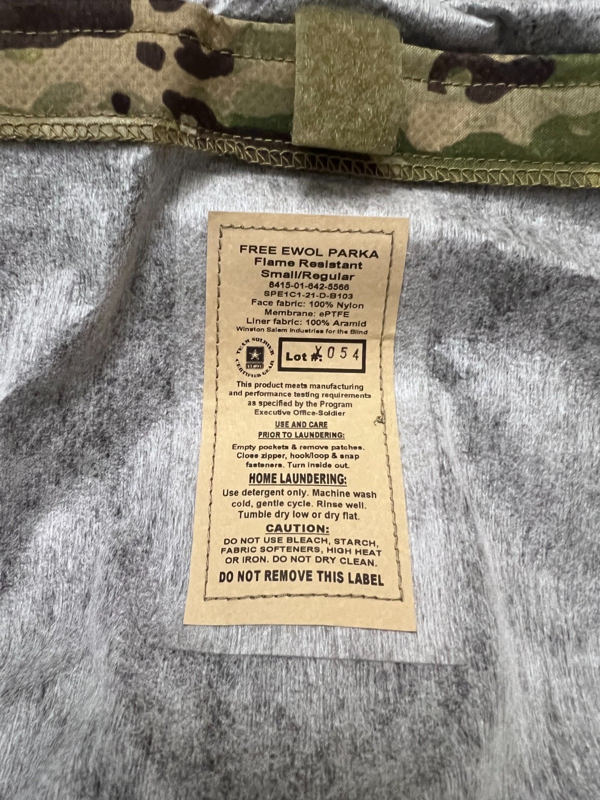 Free EWOL Parka OCP