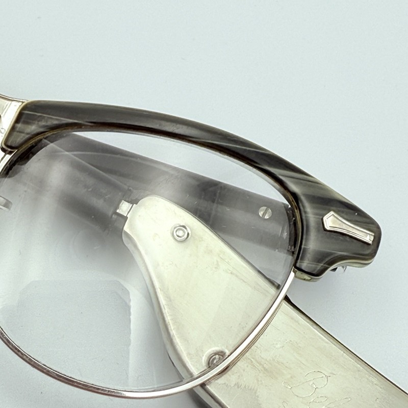 Vintage Beltone SLIMETTE Hearing Aid Eyeglasses 1/10 12K GF Browline Frames