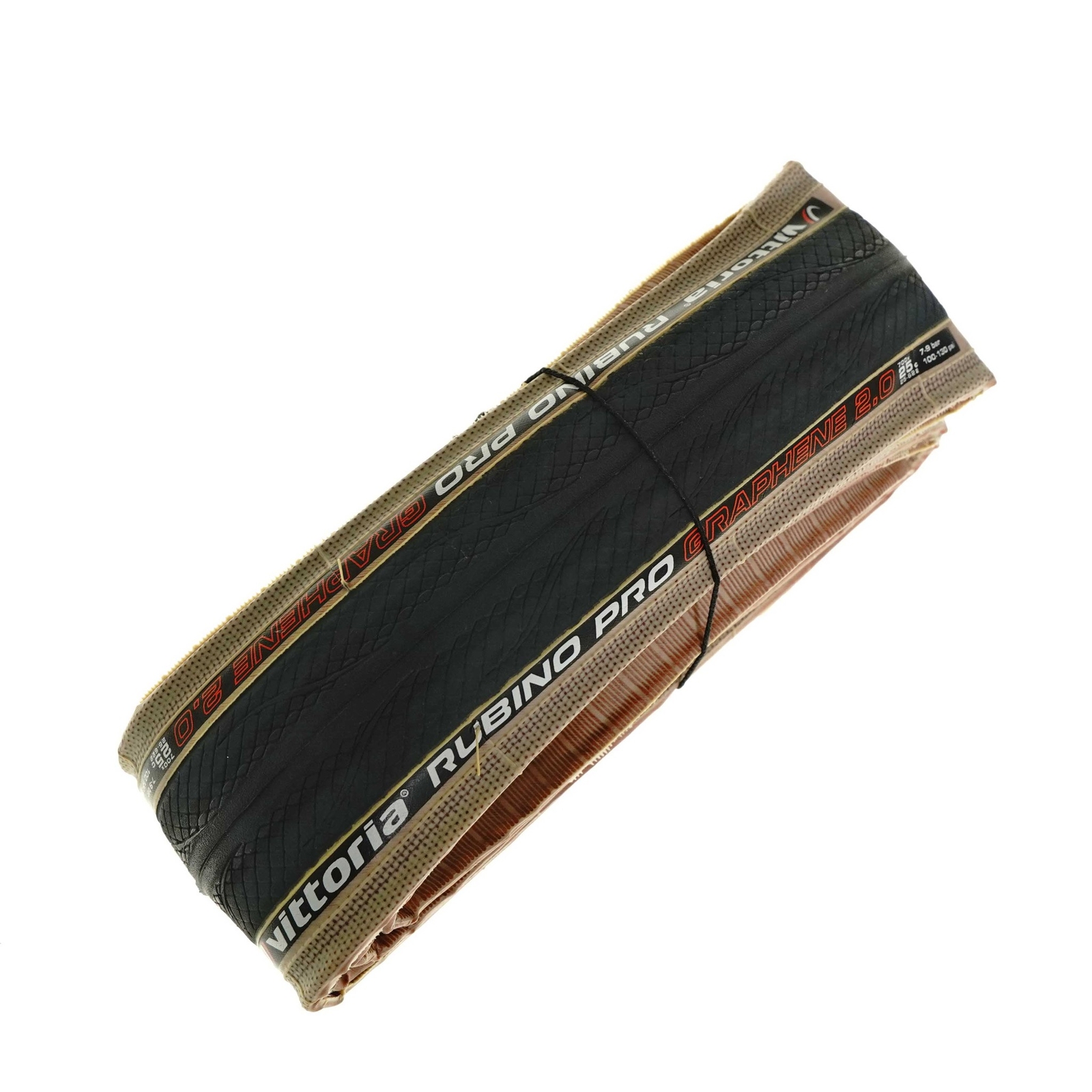 Vittoria Rubino Pro G2.0 Road Clincher 700x25C/28C Para Black/Tan 1 or 2 Tire