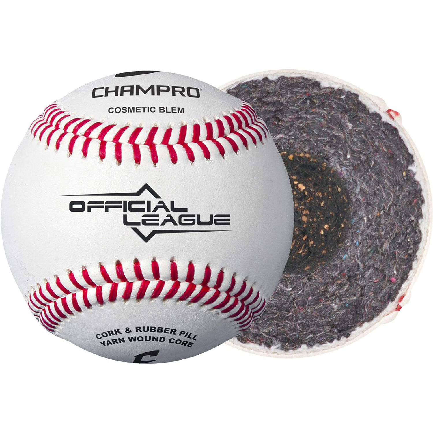 Champro Official League Full Grain Leather Cosmetic Blem Baseball - 1 Dozen