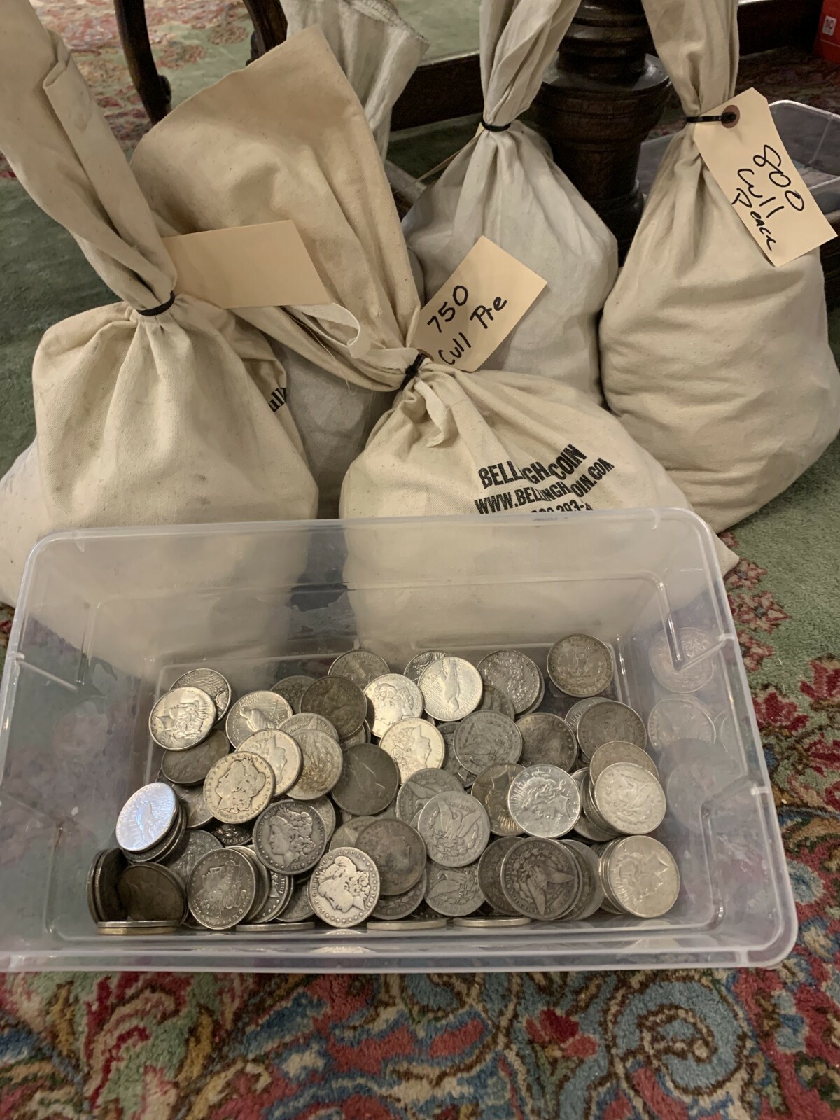 Silver Morgan and Peace Dollar Culls 1878-1935 Random Lot of 20