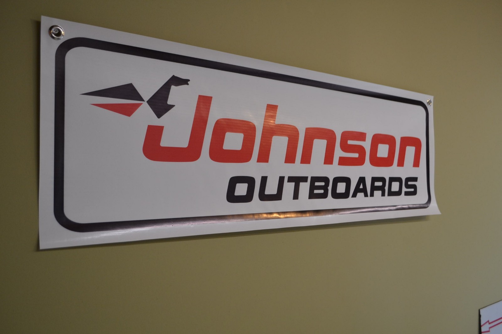 Johnson Sea Horse Outboard Banner Marina Boat Shop Mechanic Parts Motor Sign 10D