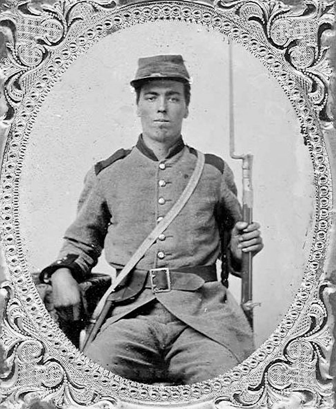 Brass Confederate Frame Buckle - Georgia Frame Buckle