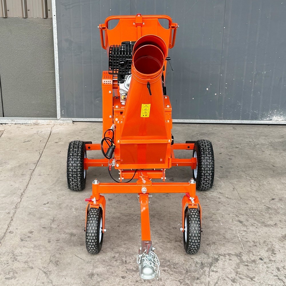 6'' 18hp Wood Chipper 450cc Gas Powered E-start 4-Wheel 12V/9A - FREE SHIPPING