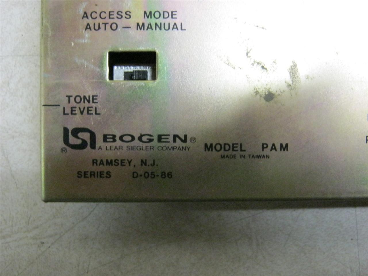 Bogen PAM Paging Interface (untested)