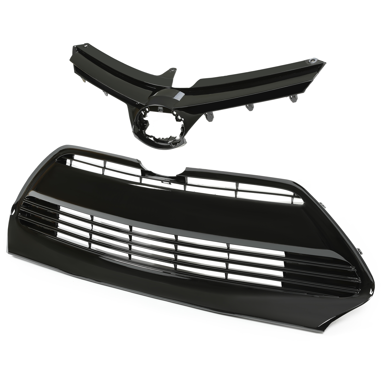 For Toyota Corolla L LE XLE CE 2017 2018 2019 Front Bumper Upper & Lower Grille