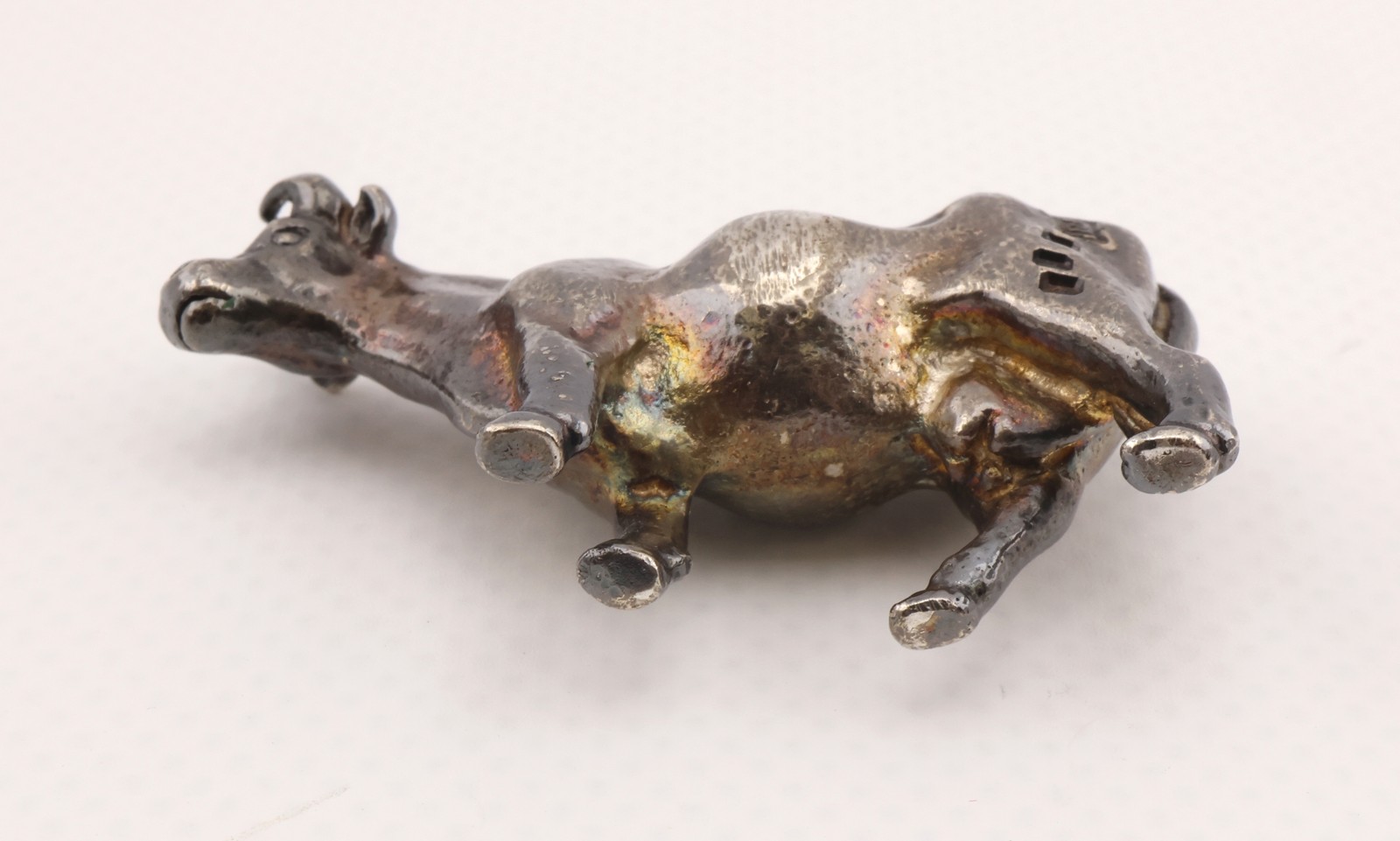 Dublin Ireland Sterling Silver Bull Figurine 1.8 ozt