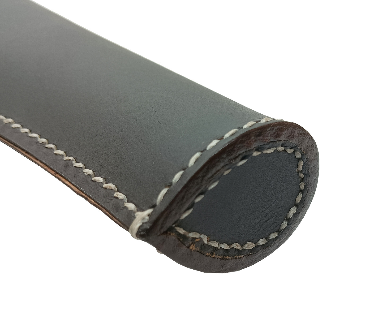 British WW I&II .455 Webley Revolver Leather Holster Dark Brown Color Right Hand