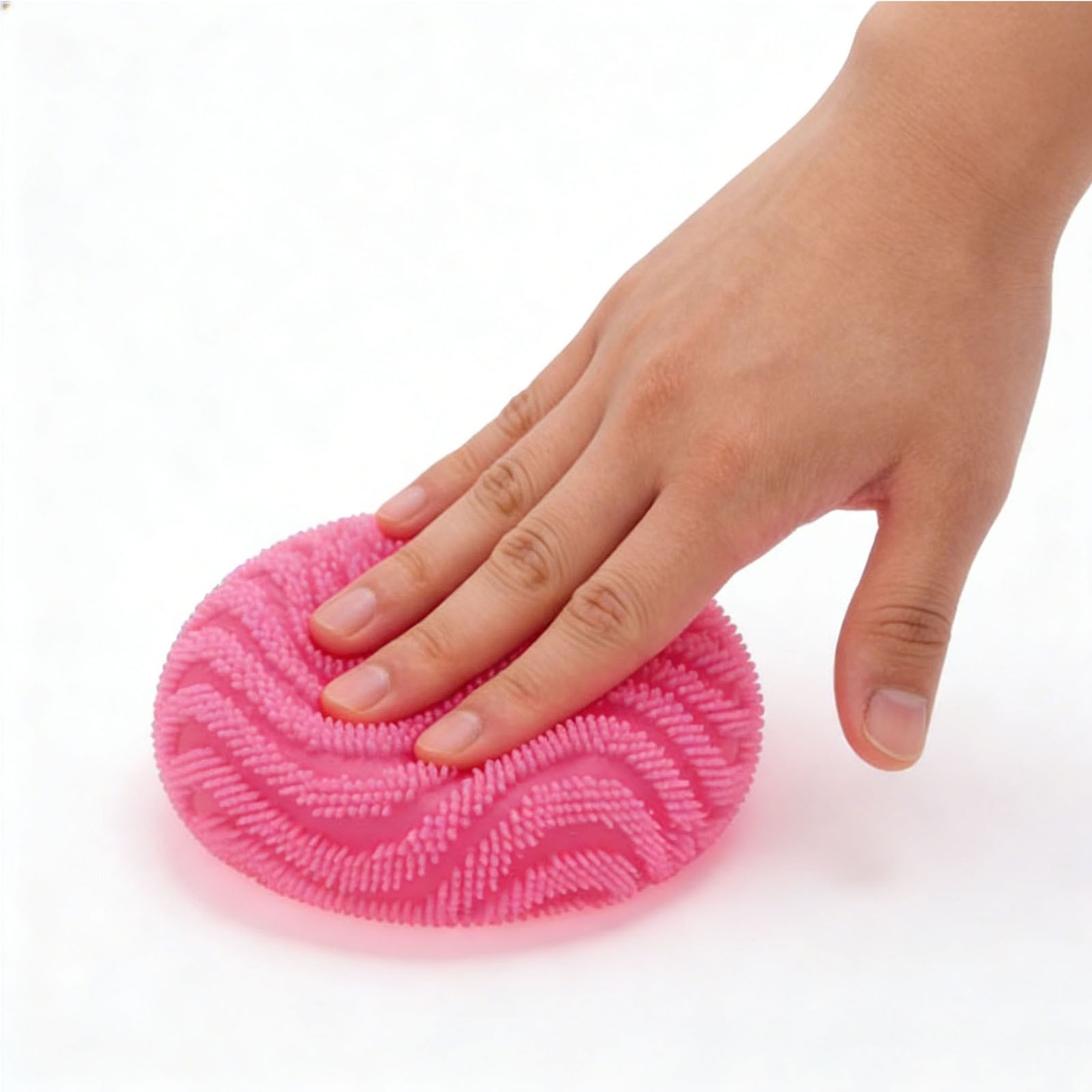 PINK NeeDoh Wonder Waves Fuzz Ball Squishy Stress Ball Nee Doh Fuzzball