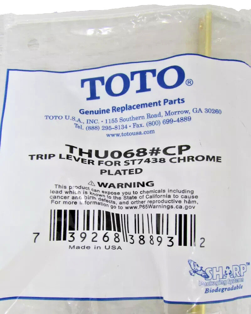 TOTO THU068#CP Genuine OEM for ST743S Chrome lever