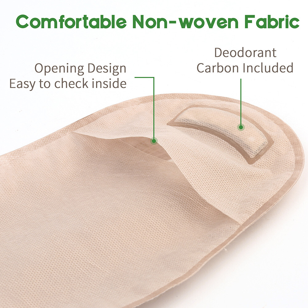 40x Ostomy Colostomy Ileostomy Stoma Care Drainable Closure Pouch Bag Cut-to-Fit