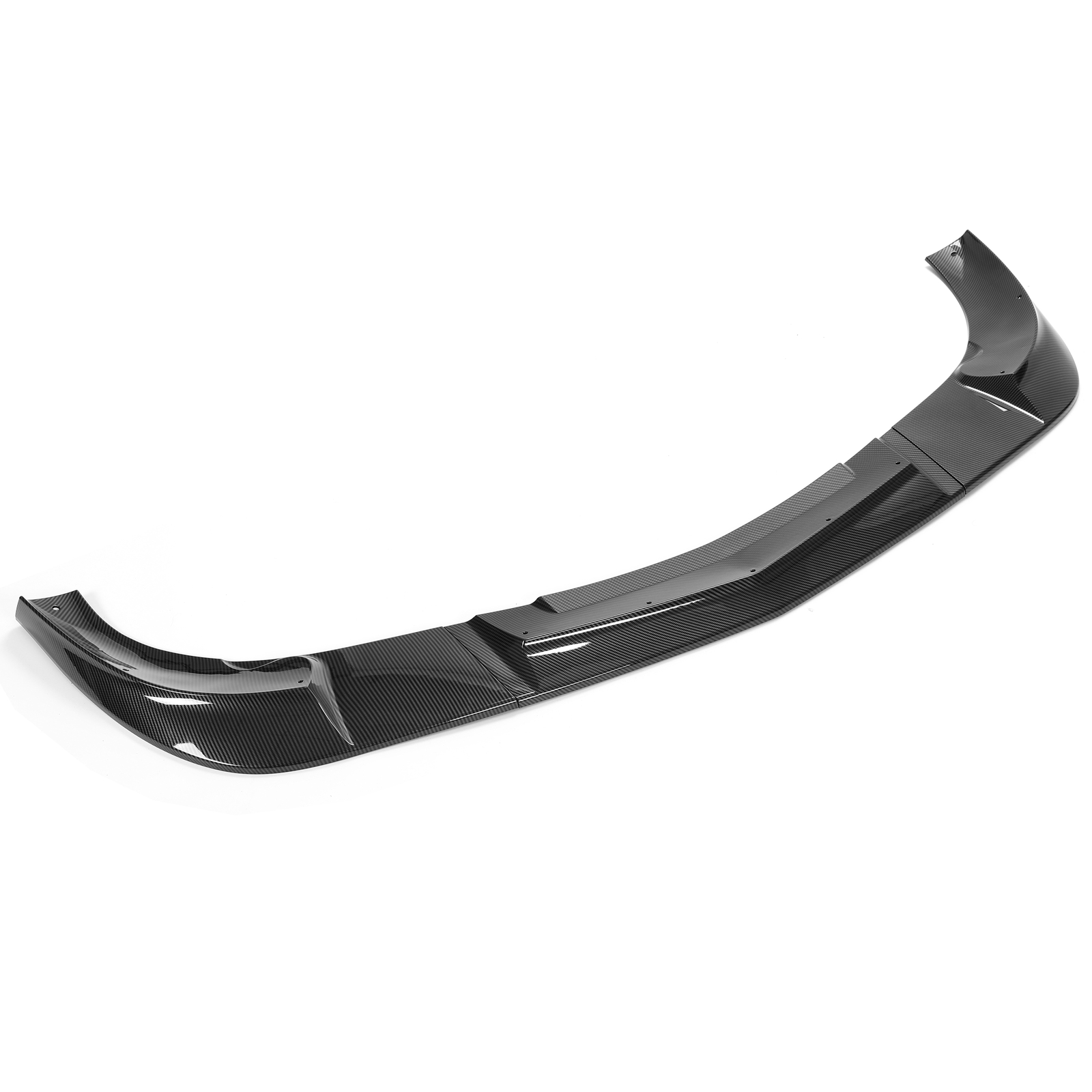 HECASA For 05-13 Corvette C6 Base Front Lip Splitter ZR1 Style Carbon Fiber Look