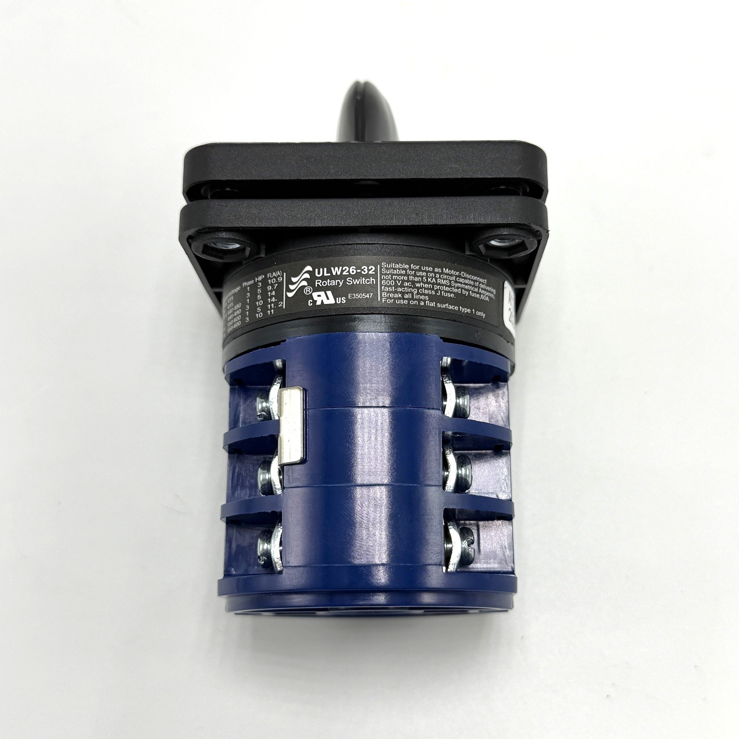 OFF +3 Position 40 Amp 9010 Rotary Transfer Switch for RV, Motorhome, Truck,Boat