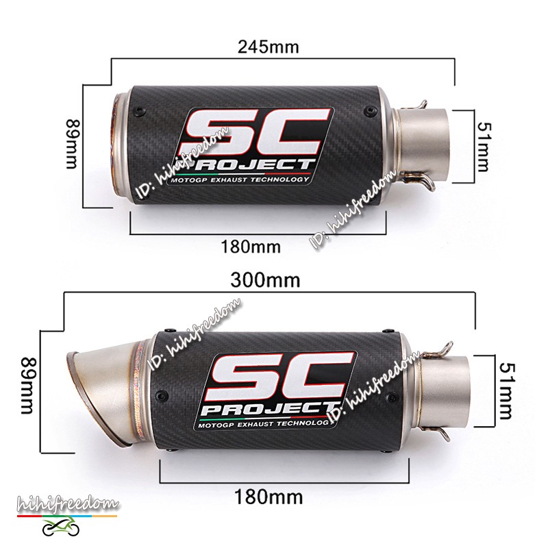 For Kawasaki Ninja ZX10R 2021-2025 Exhaust Link Pipe Slip-on 51mm Carbon Muffler