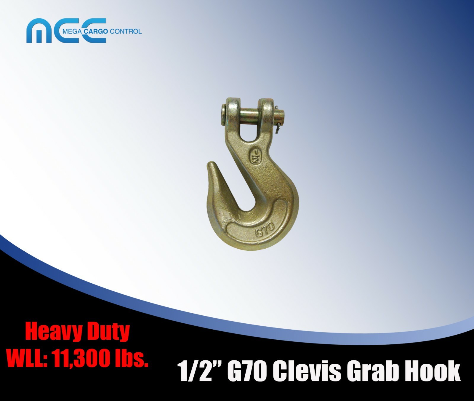 G70 Heavy Duty Tow Chain Clevis Grab Hook for Flatbed Trailer Truck Transport