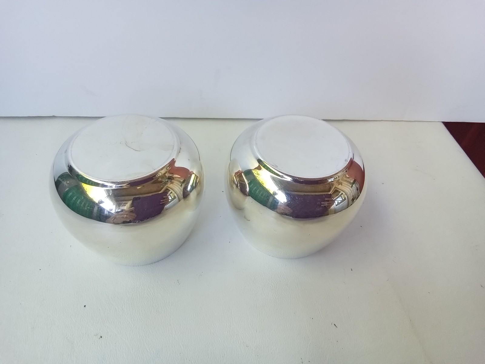 STERLING SILVER W.M. ROGERS SILVERPLATED CORDIAL BRANDY CUPS MONOGRAMMED "A"