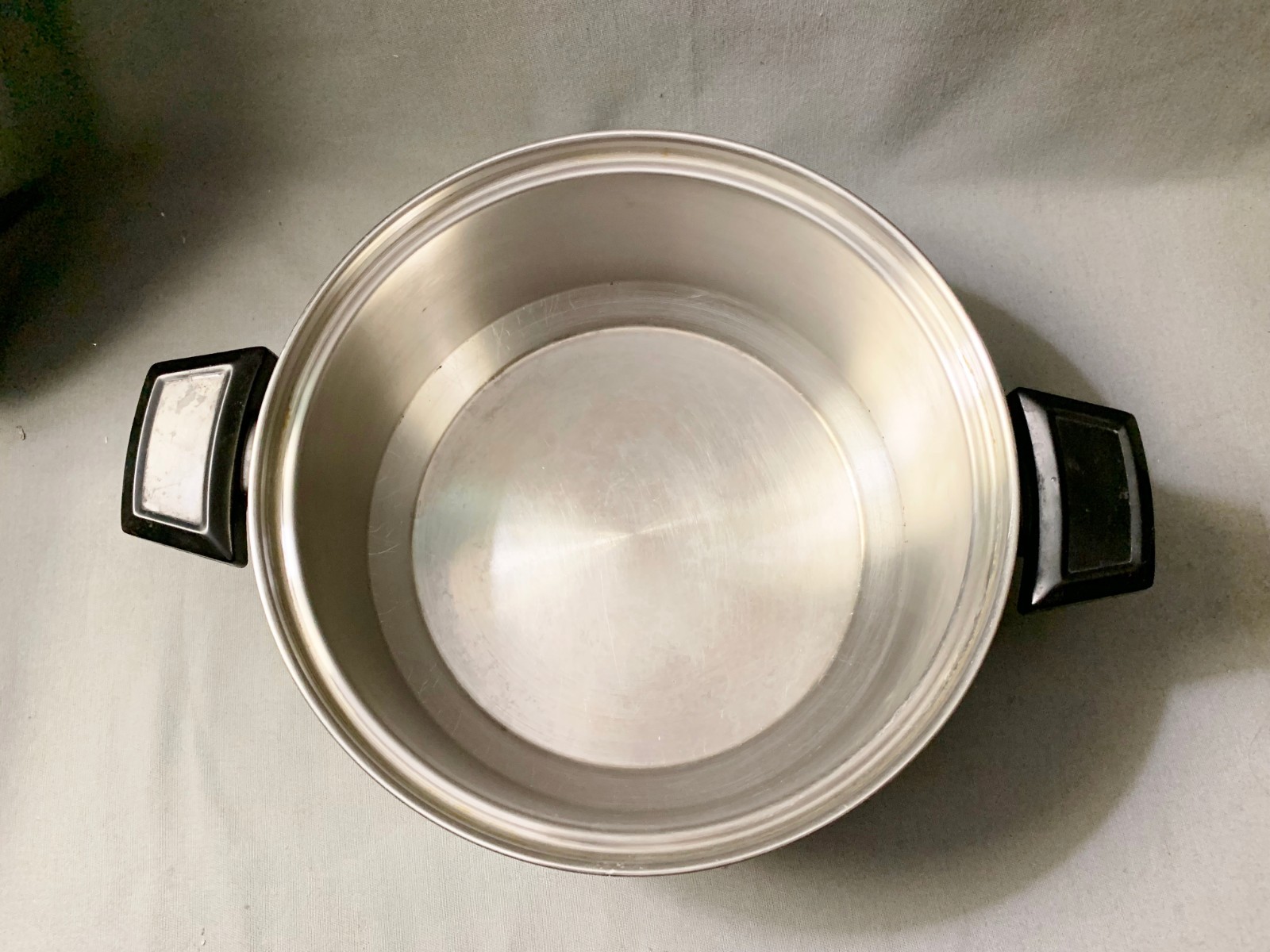 Vintage Kitchen Craft Stainless Steel 4 Qt Stock Pot Dutch Oven Made In USA