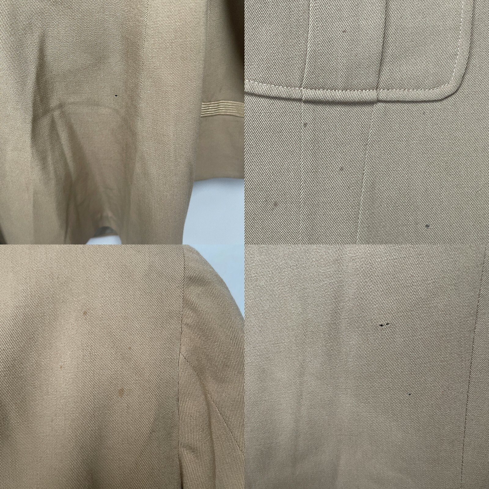 Vintage WWII 1943 US Army Issued 575 Summer Uniform Tunic Pants 5 Bars Size 34S