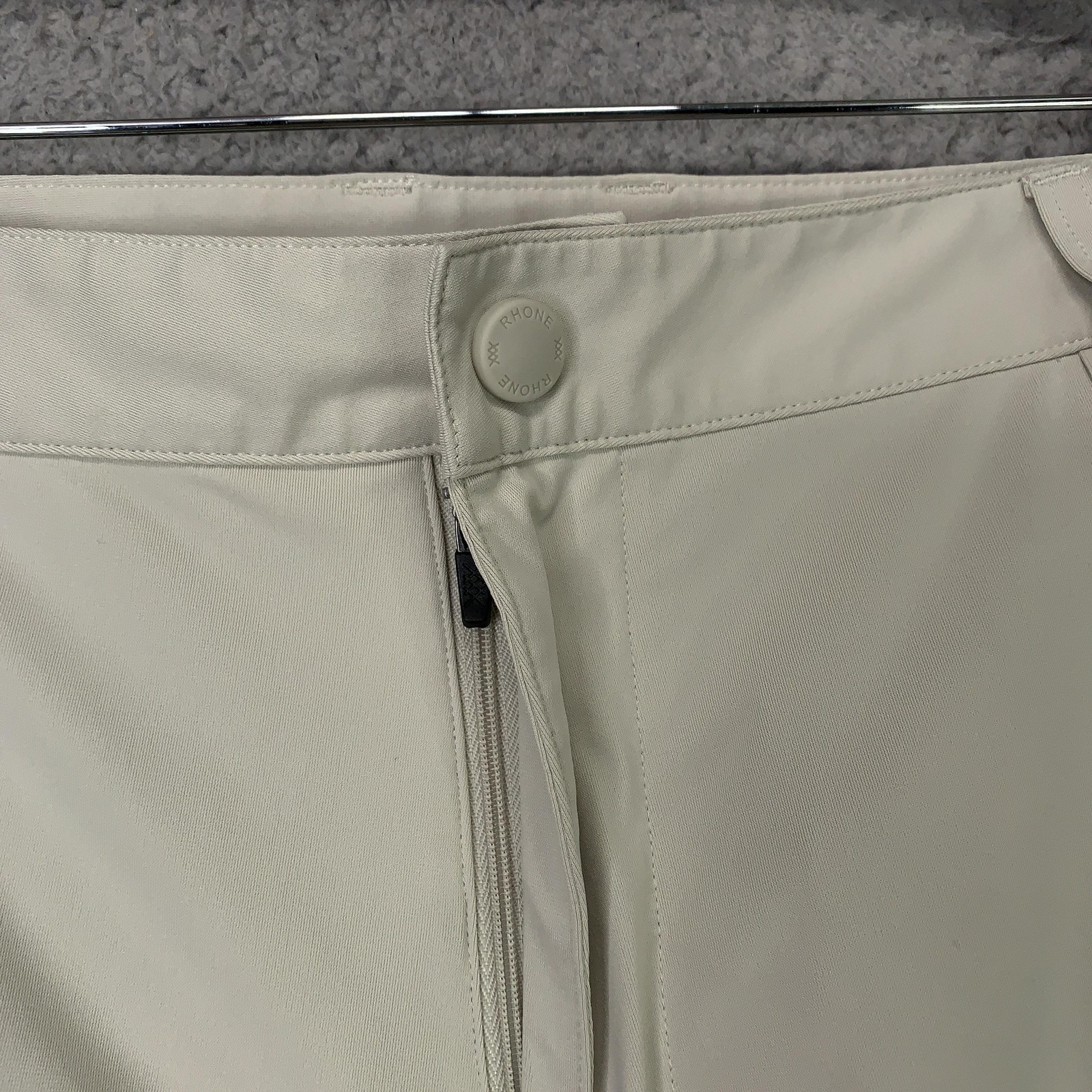 Rhone Pants Mens 40x33 Beige Commuter Tech Travel Stretch Golf Performance