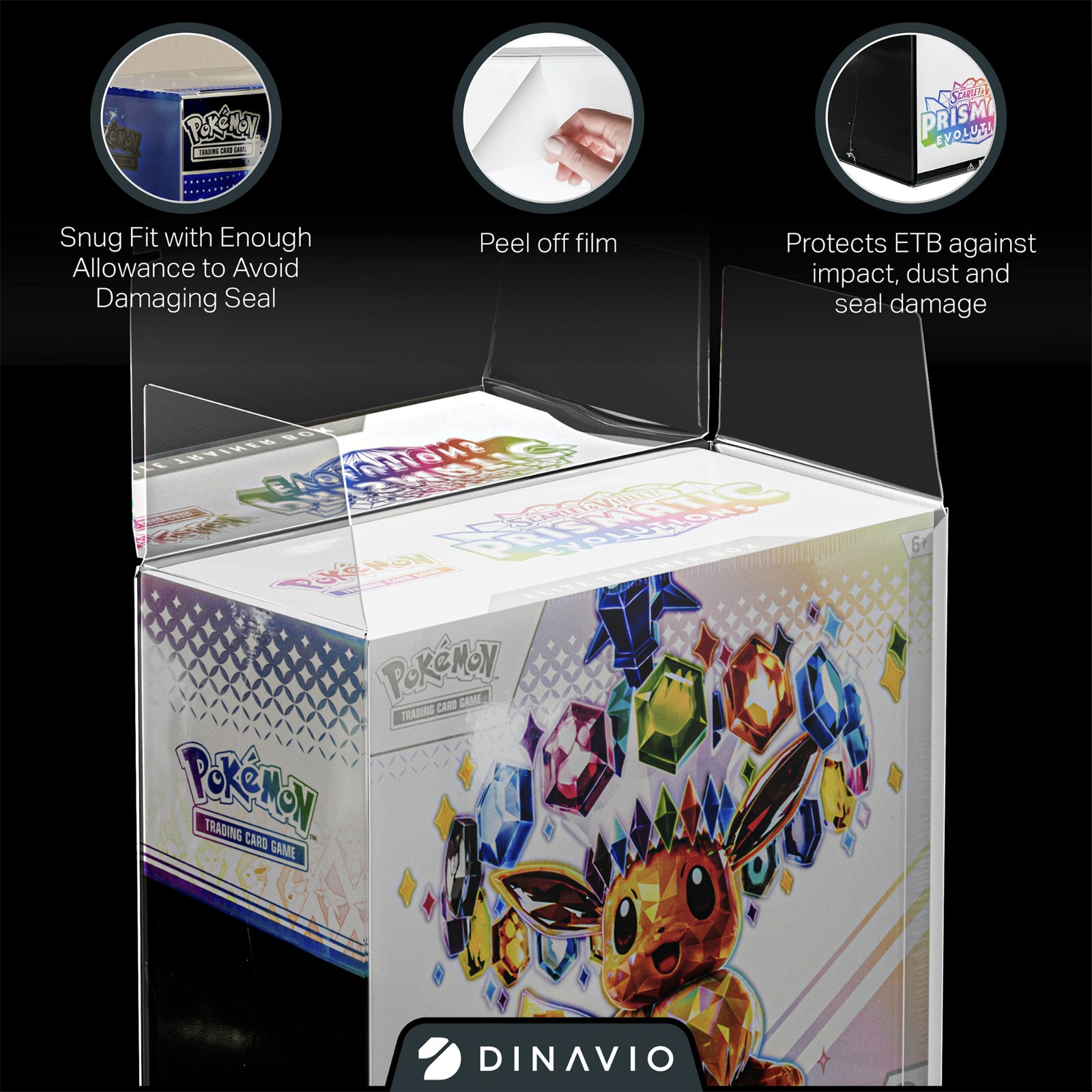 Plastic Pokemon Elite Trainer Box Protectors ETB Displays 10 PACK