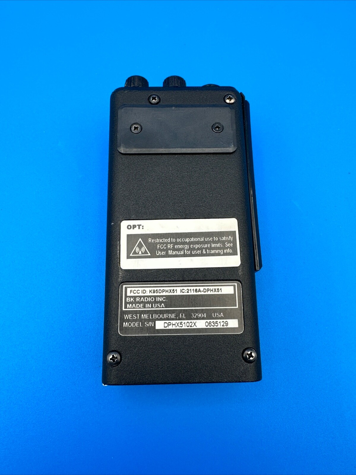 Bendix King BK DPHX5102X VHF P25 Digital Handheld Fire Radio *Tested Working*