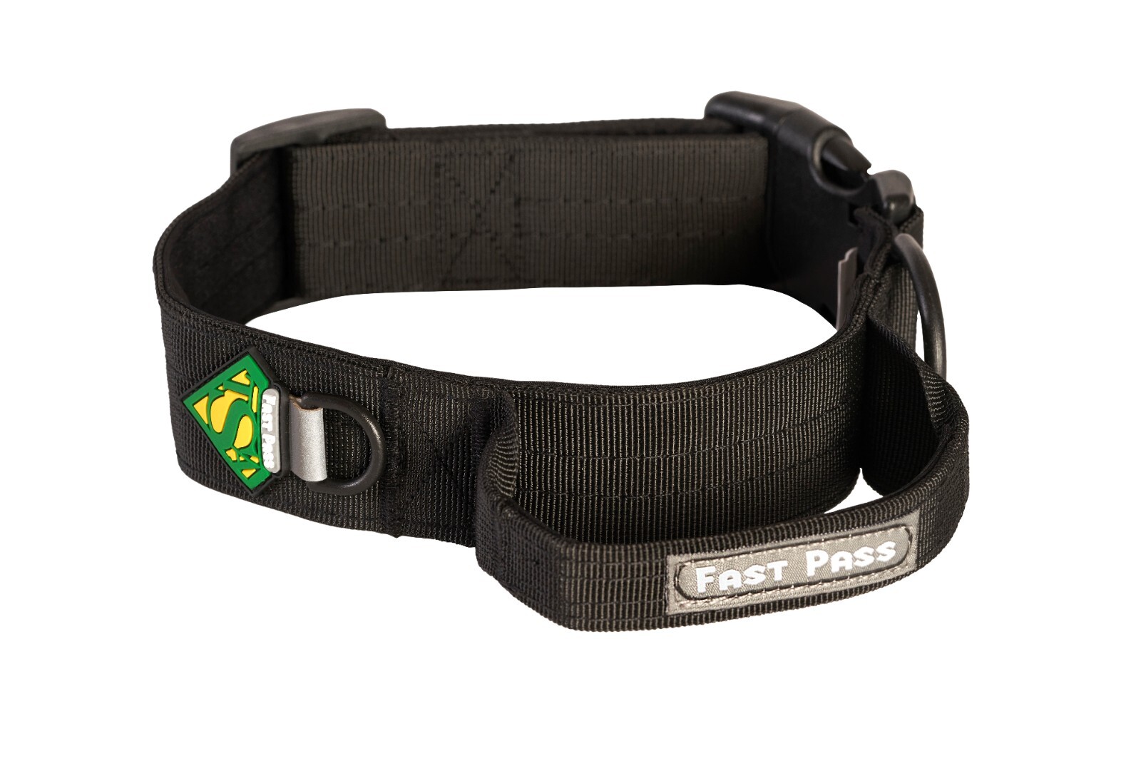 EMOTIONAL SUPPORT & Service Dog METAL FREE AIRPORT COLLAR-Leash built in handle