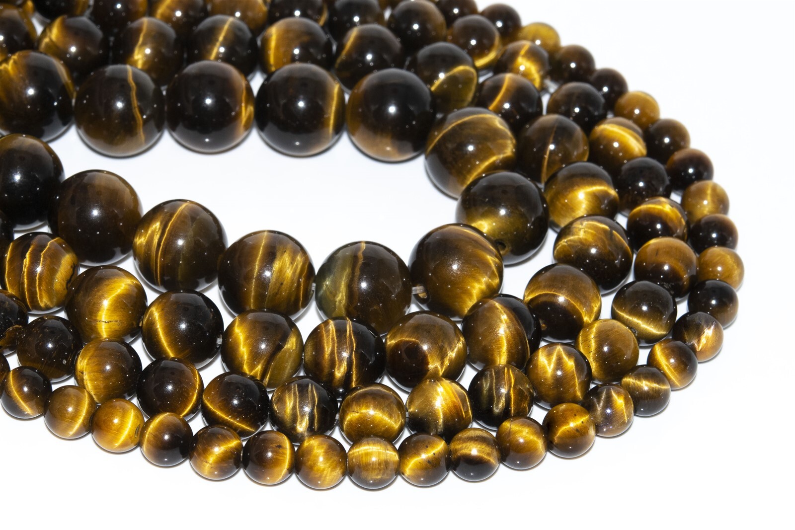 Natural Yellow Tiger Eye Beads Grade AAA Round Loose Beads 4-5/6/8/10/12/15-16MM