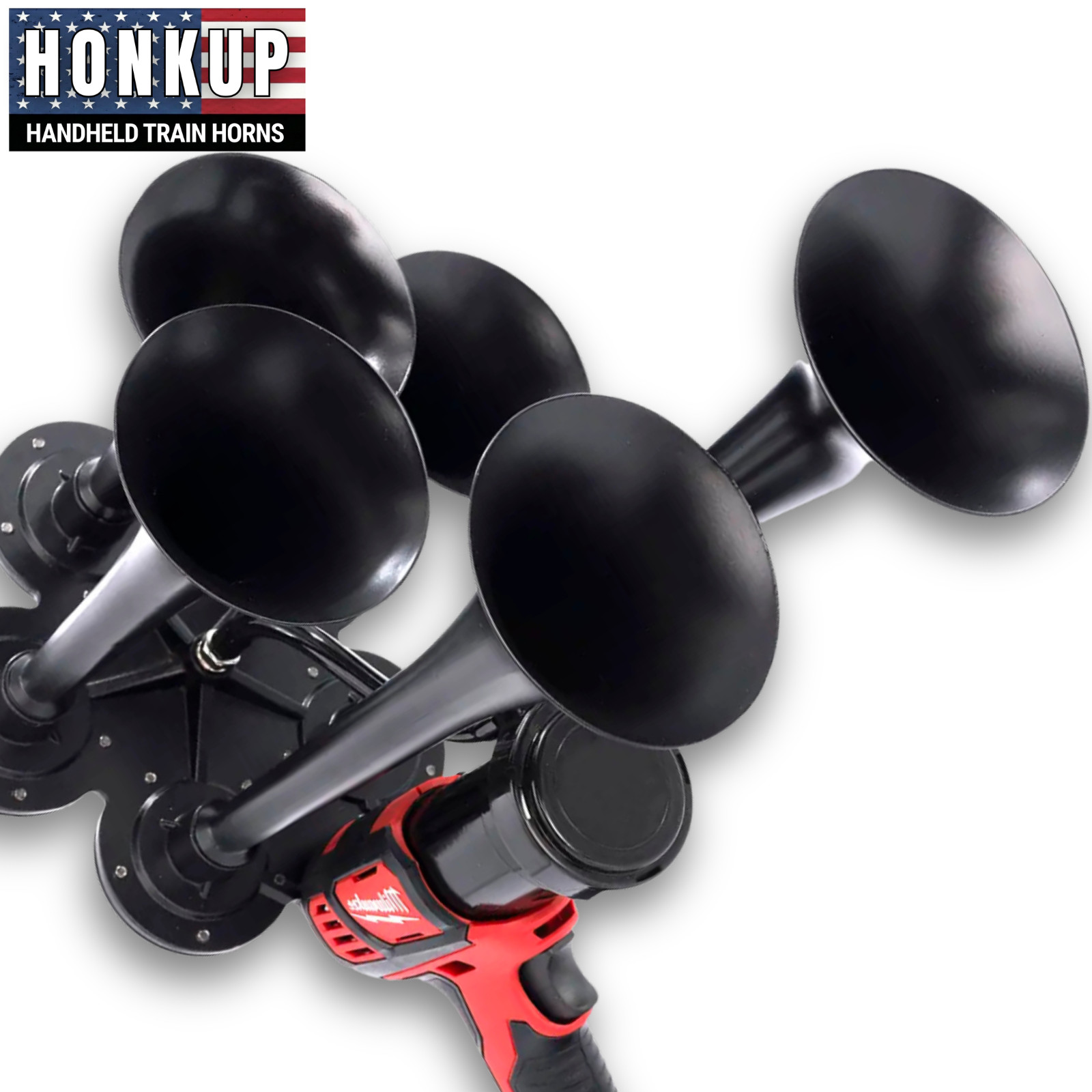 Milwaukee M18 Train Air Horn - Impact Drill Train Horn 5-Trumpet Penta + REMOTE