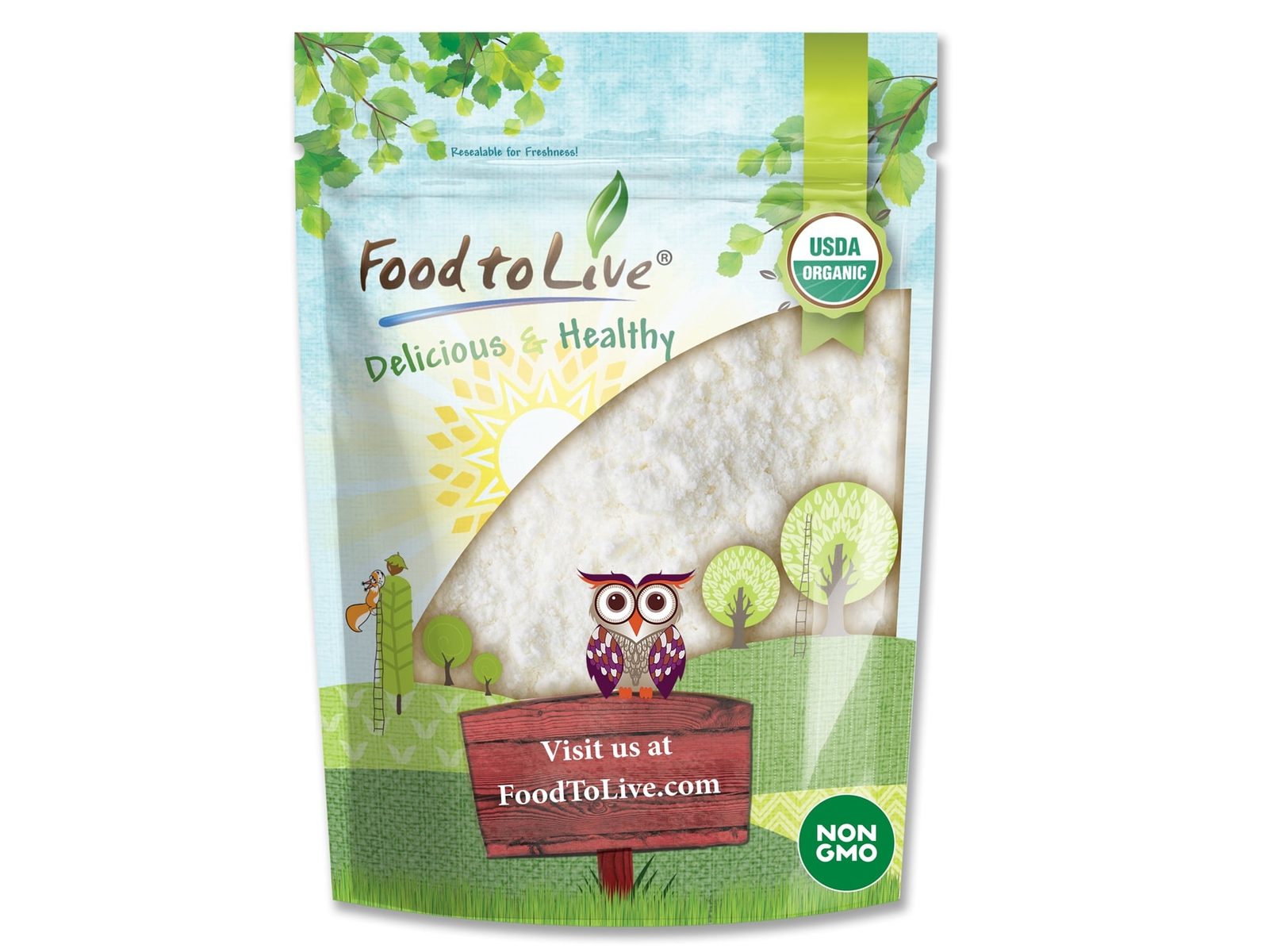 Organic Coconut Milk Powder - Non-GMO, Pure, Contains Maltodxtrin