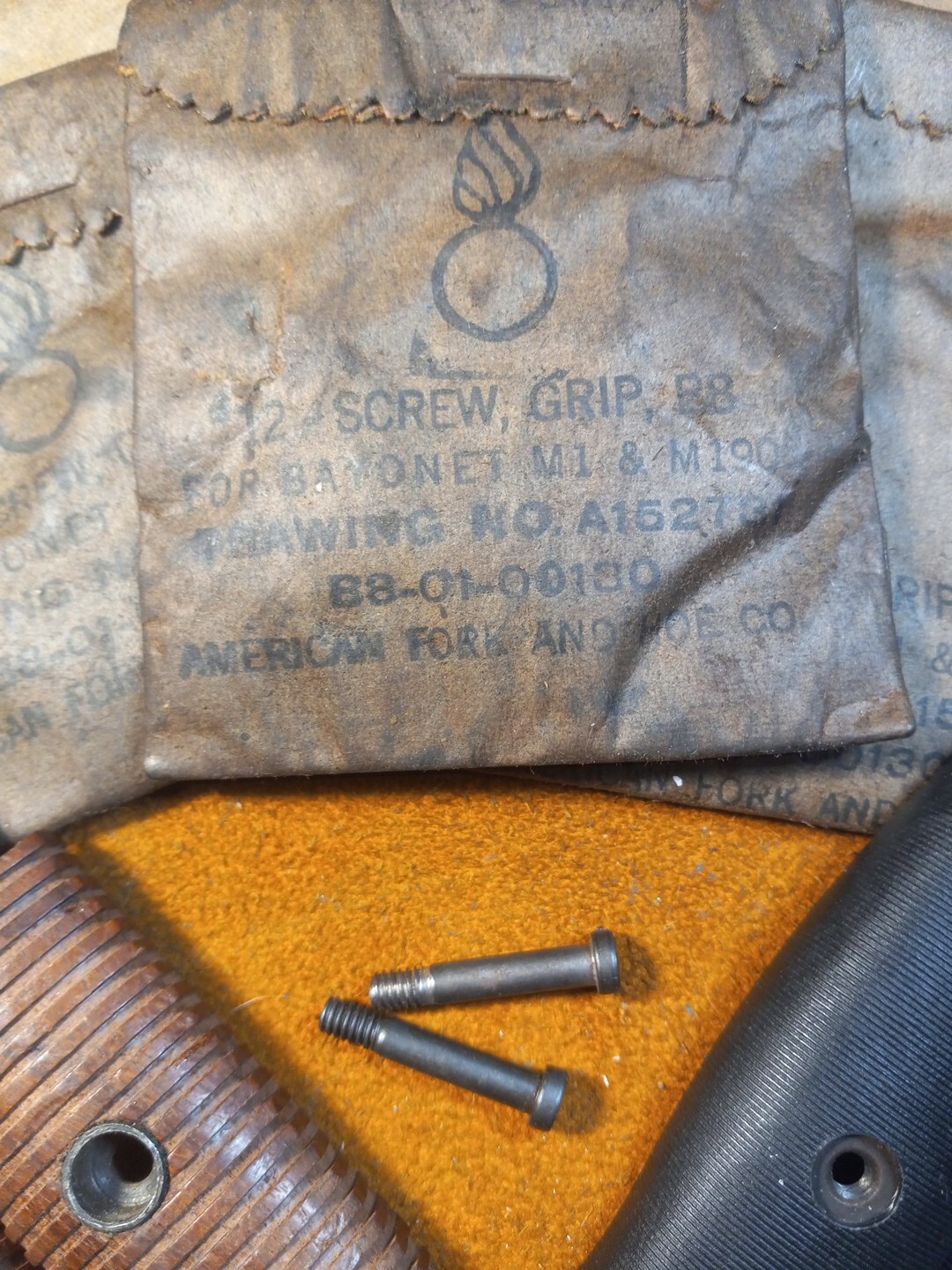 M1905 Bayonet Screw USGI NOS WWI WWII M1 Garand 1903 1903A3 Springfield