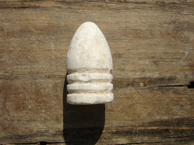 Excavated Civil War .58 Caliber 3-Ring Bullet Minie Ball dug in Kennesaw, Ga.